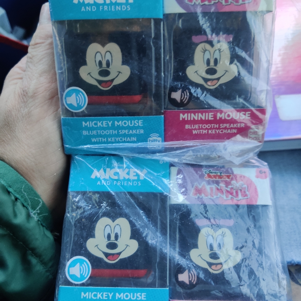 Disney Mickey And Minnie Mouse Bluetooth BittyBox Speaker - Black and Red